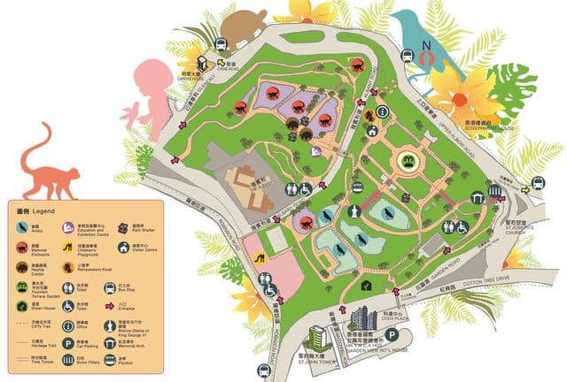 Hong Kong zoo park map